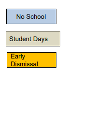 District School Academic Calendar Legend for Buncombe Community-east