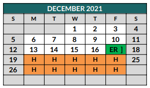 District School Academic Calendar for Bransom Elementary for December 2021