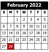 District School Academic Calendar for Gillis Elementary School for February 2022