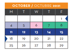 District School Academic Calendar for Bill Childress Elementary for October 2021