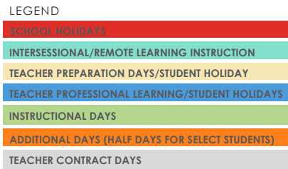 District School Academic Calendar Legend for T R U C E Learning Ctr