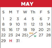 District School Academic Calendar for Bessie Coleman Middle School for May 2022