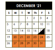 District School Academic Calendar for Centerville Jr-sr H S for December 2021