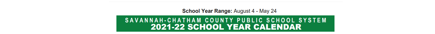 District School Academic Calendar for Low Elementary School