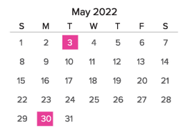 District School Academic Calendar for Beulah Elementary for May 2022