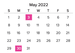 District School Academic Calendar for C. E. Curtis Elementary for May 2022