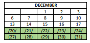 District School Academic Calendar for Aldridge Elementary School for December 2021