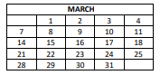 District School Academic Calendar for Hirsch Metropolitan High School for March 2022