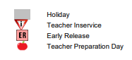 District School Academic Calendar Legend for Cisco Learning Center