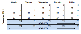 District School Academic Calendar for Lewis Academy Of  Excellence for December 2021