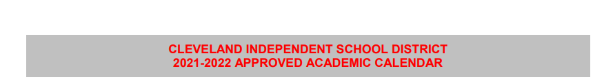 District School Academic Calendar for Eastside Int