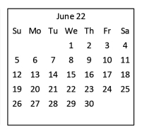 District School Academic Calendar for A & M Consolidated Middle School for June 2022