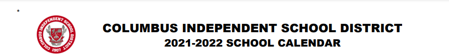 District School Academic Calendar for Columbus High School