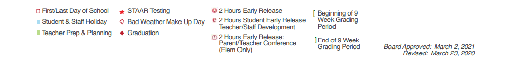 District School Academic Calendar Key for Arlon R Seay Intermediate