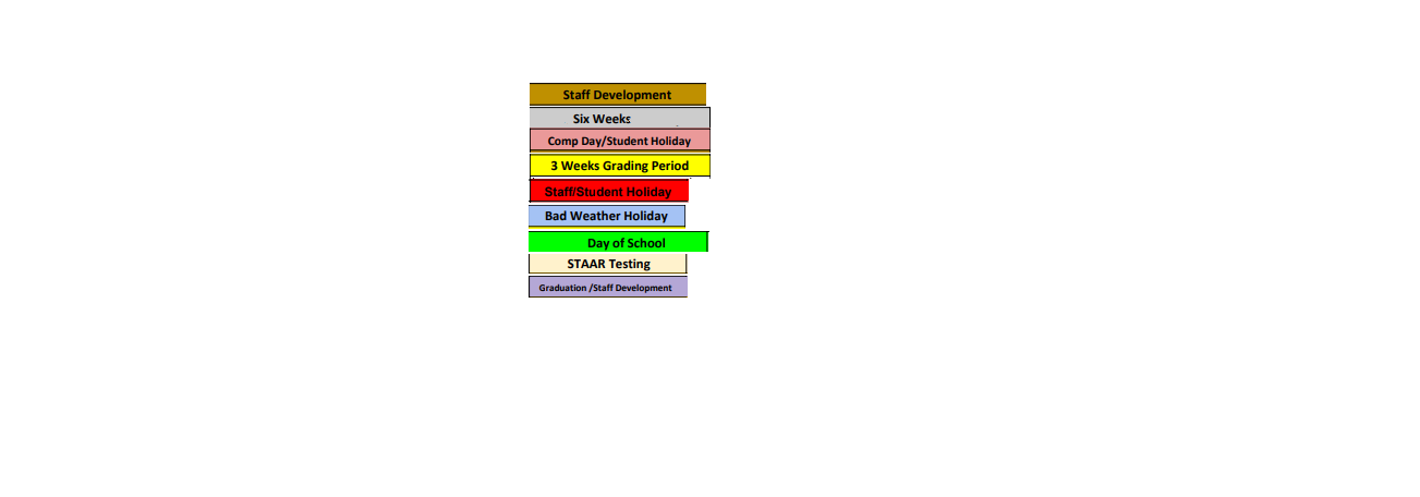 District School Academic Calendar Key for Comanche Accelerated Lrn Ctr