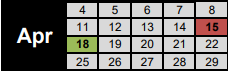 District School Academic Calendar for Connally Primary School for April 2022