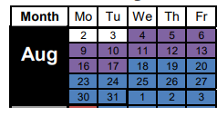 District School Academic Calendar for Connally Elementary School for August 2021