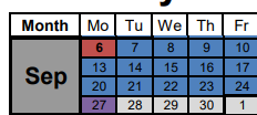 District School Academic Calendar for Connally Intermediate Center for September 2021