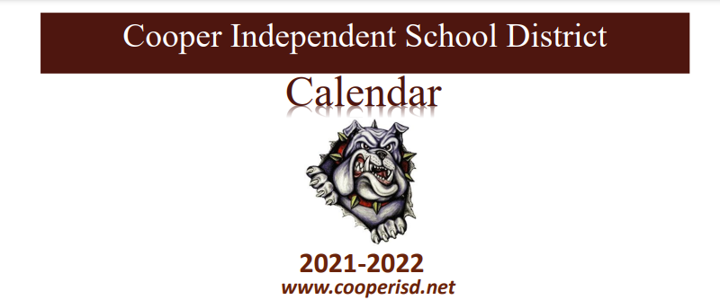 District School Academic Calendar for Cooper Elementary