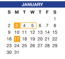 District School Academic Calendar for North Crowley H S 9th Grade Campus for January 2022