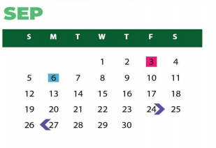 District School Academic Calendar for De Soto High School for September 2021