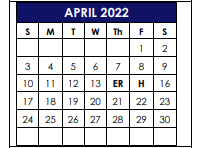 District School Academic Calendar for Lamar El for April 2022