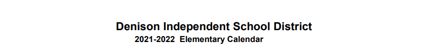 District School Academic Calendar for Grayson Co J J A E P