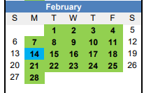 District School Academic Calendar for Lincoln High School for February 2022