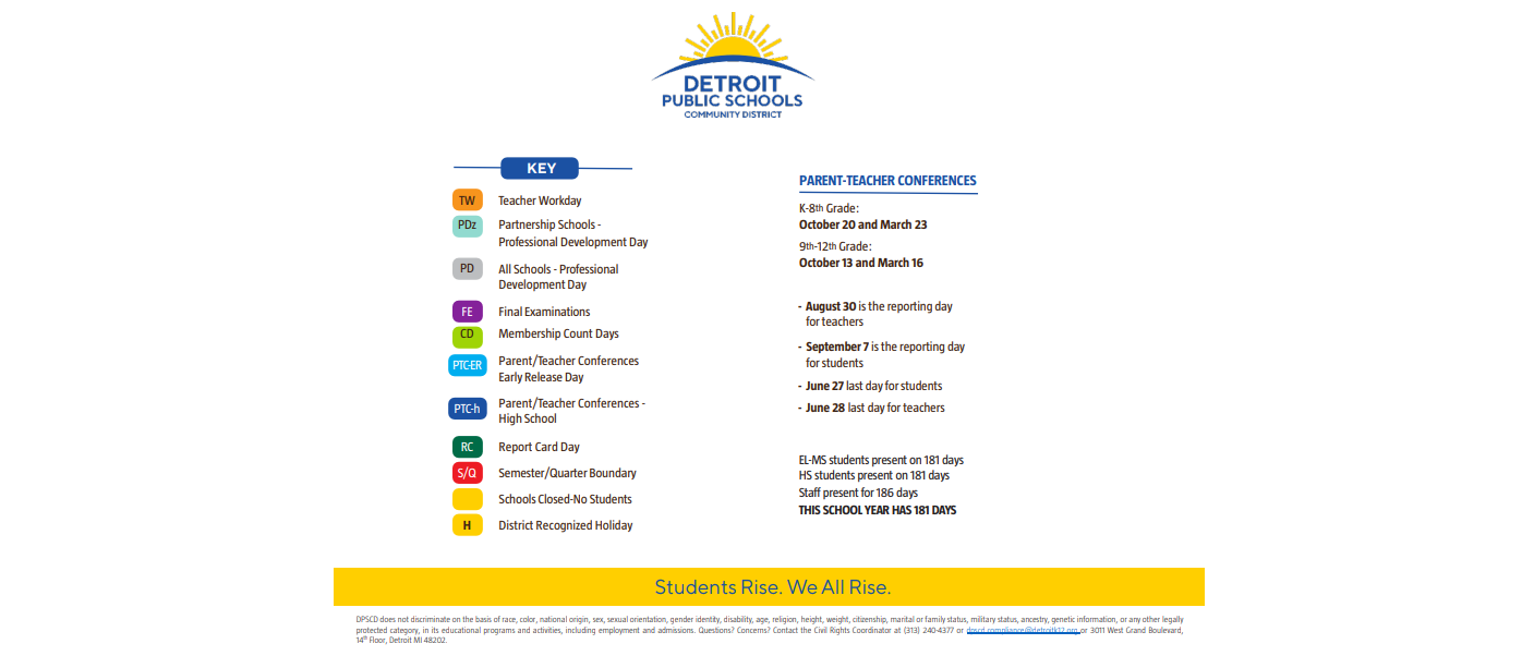 District School Academic Calendar Key for Logan Elementary School