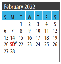 District School Academic Calendar for Dickinson High School for February 2022