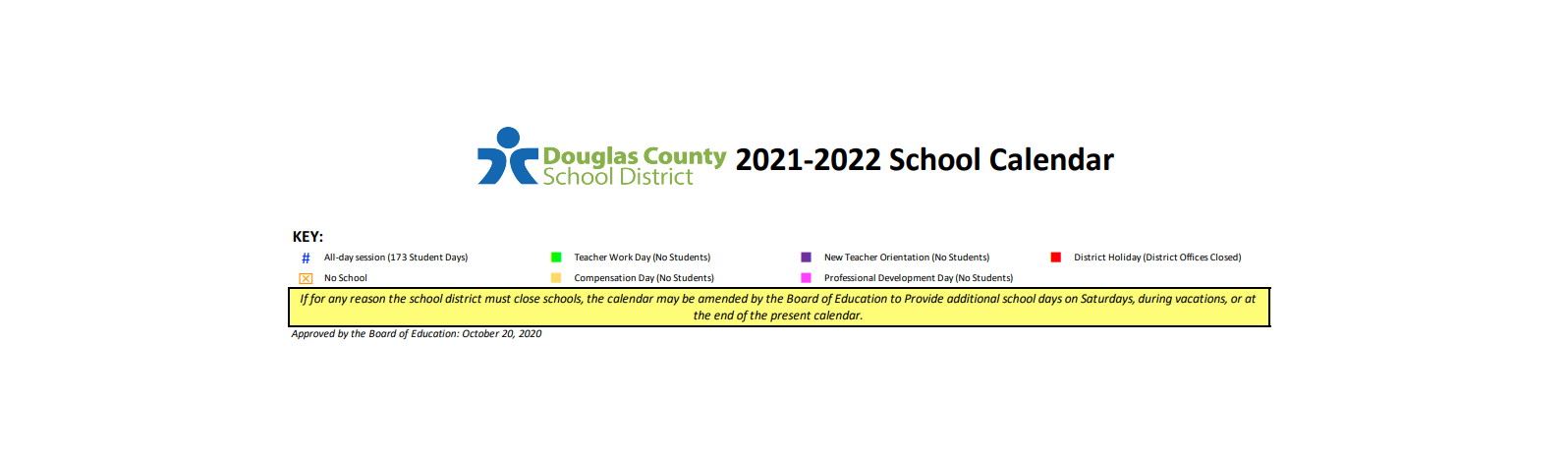 District School Academic Calendar Key for Legacy Point Elementary School