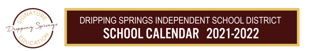 District School Academic Calendar for Dripping Springs H S