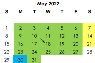 District School Academic Calendar for Gulf Coast High School for May 2022