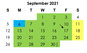 District School Academic Calendar for Gulf Coast High School for September 2021