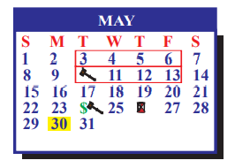 District School Academic Calendar for J J A E P for May 2022