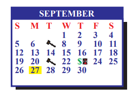 District School Academic Calendar for De La Vina Elementary for September 2021