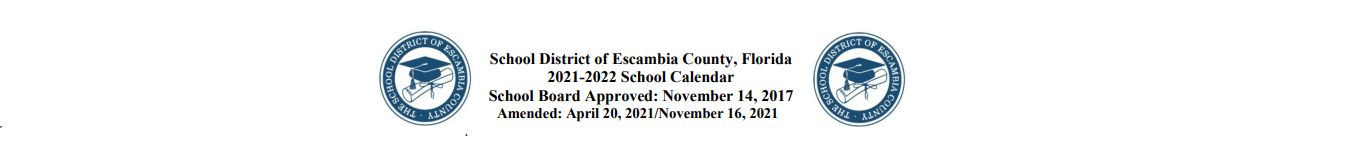 District School Academic Calendar for Pensacola Beach Charter School