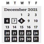 District School Academic Calendar for Spring Creek Elementary School for December 2021