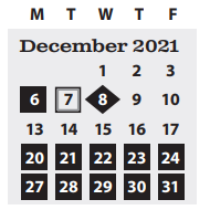 District School Academic Calendar for Coburg Elementary School for December 2021