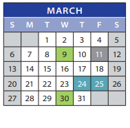 District School Academic Calendar for Camelot Elementary School for March 2022