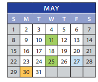 District School Academic Calendar for Brigadoon Elementary School for May 2022