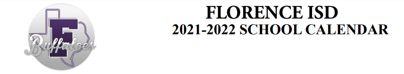 District School Academic Calendar for Florence High School