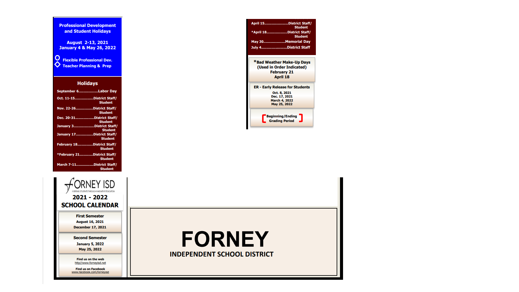 District School Academic Calendar Key for Blackburn Elementary School