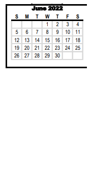 District School Academic Calendar for Northwest Middle for June 2022