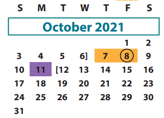 Fort Bend Calendar 2022 Clements High School | 2021-2022 Academic Calendar For October 2021 | 4200  Elkins Dr Sugar Land, Tx 77479-2403