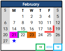 District School Academic Calendar for Fort Stockton Middle School for February 2022