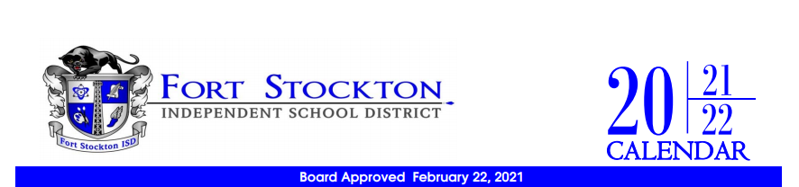 District School Academic Calendar for Fort Stockton High School