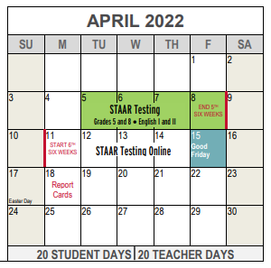 Tanglewood Calendar 2022 Tanglewood Elementary - School District Instructional Calendar - Fort Worth  Isd - 2021-2022