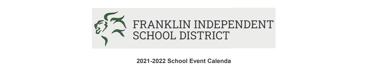 District School Academic Calendar for Franklin High School