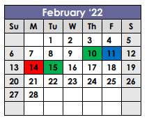 District School Academic Calendar for Frankston Middle for February 2022